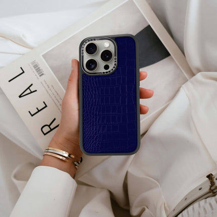 iPhone 16 Pro Max Case Elite Alligator — Night Blue