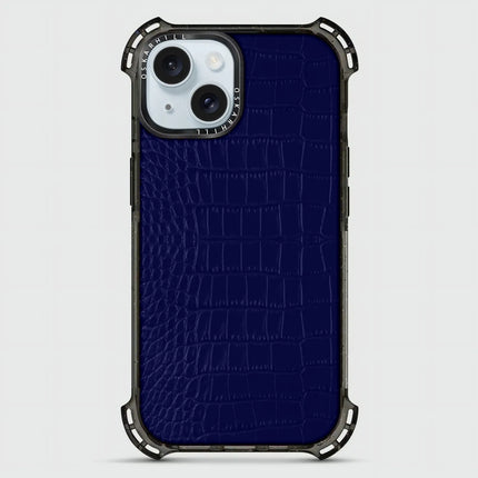 iPhone 15 Plus Case Alligator Bounce — Night Blue