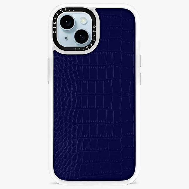 iPhone 13 Case Classic Alligator — Night Blue