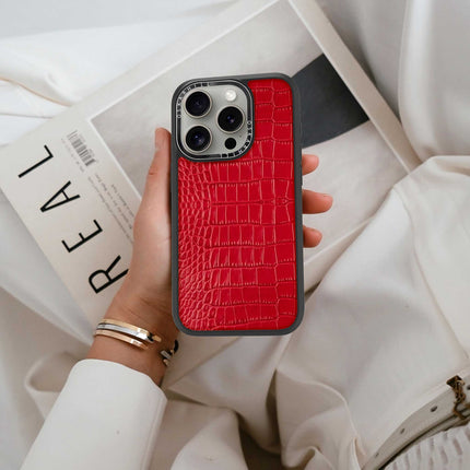 iPhone 14 Pro Case Elite Alligator — Valentine Red