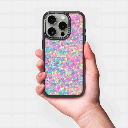 iPhone 15 Pro Case Elite — Rainbow Dream Glitter