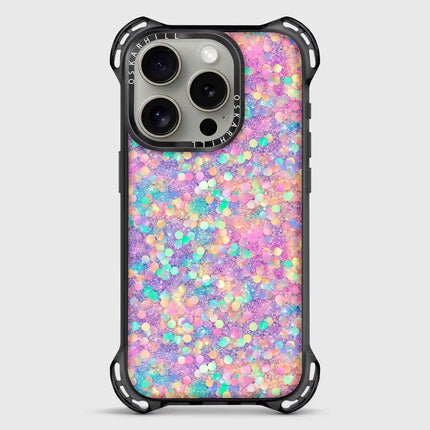 iPhone 15 Pro Case Bounce — Rainbow Dream Glitter