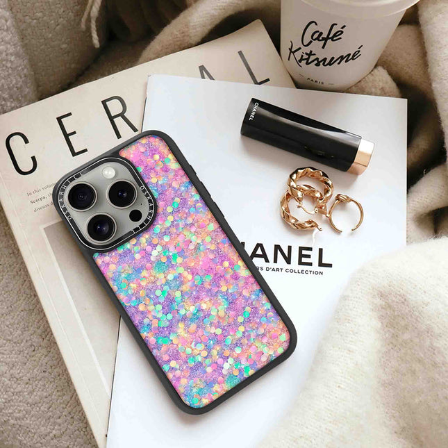 iPhone 16 Pro Max Case Elite — Rainbow Dream Glitter