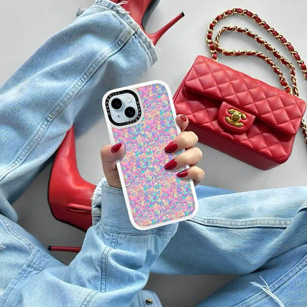 iPhone 13 Mini Case Classic — Rainbow Dream Glitter