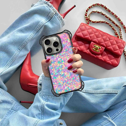 iPhone 16 Pro Max Case Bounce — Rainbow Dream Glitter