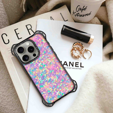 iPhone 16 Pro Max Case Bounce — Rainbow Dream Glitter