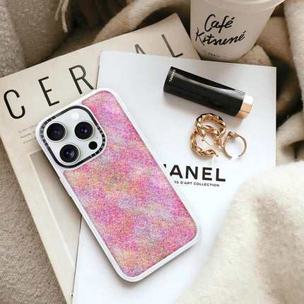 iPhone 15 Pro Max Case Classic — Pink Glitter