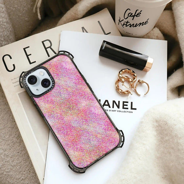 iPhone 14 Plus Case Bounce — Pink Glitter