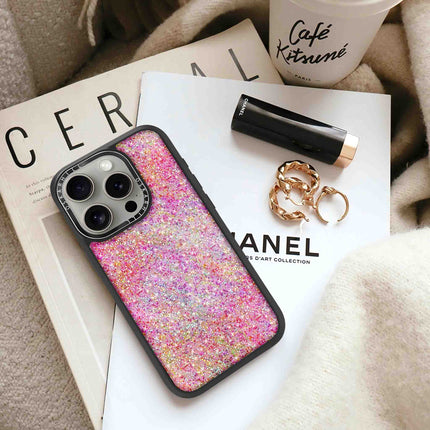 iPhone 14 Pro Case Elite — Pink Glitter