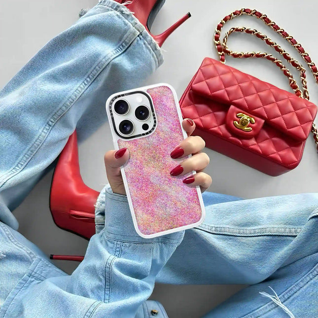 iPhone 16 Pro Case Classic — Pink Glitter