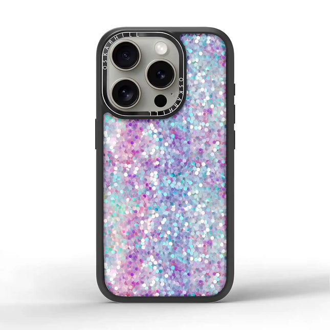 iPhone 16 Pro Case Elite — Pastel Purple-Blue Glitter