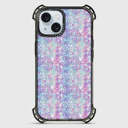 iPhone 13 Mini Case Bounce — Pastel Purple-Blue Glitter