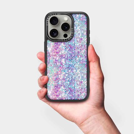 iPhone 13 Pro Max Case Elite — Pastel Purple-Blue Glitter