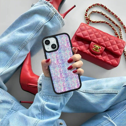 iPhone 13 Case Elite — Pastel Purple-Blue Glitter