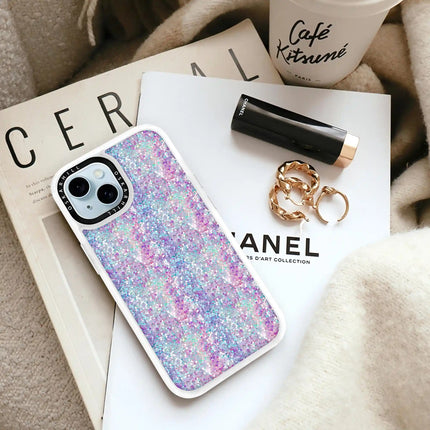 iPhone 14 Plus Case Classic — Pastel Purple-Blue Glitter