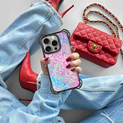 iPhone 15 Pro Max Case Bounce — Pastel Multicolor Glitter