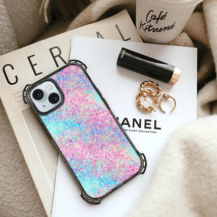 iPhone 13 Case Bounce — Pastel Multicolor Glitter