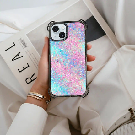 iPhone 14 Plus Case Bounce — Pastel Multicolor Glitter