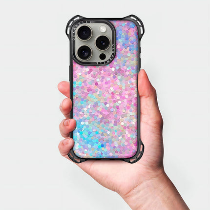 iPhone 15 Pro Max Case Bounce — Pastel Multicolor Glitter