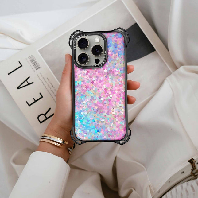 iPhone 14 Pro Case Bounce — Pastel Multicolor Glitter