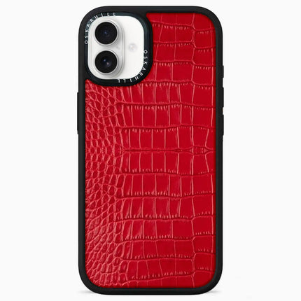 iPhone 16 Case Elite Alligator — Valentine Red