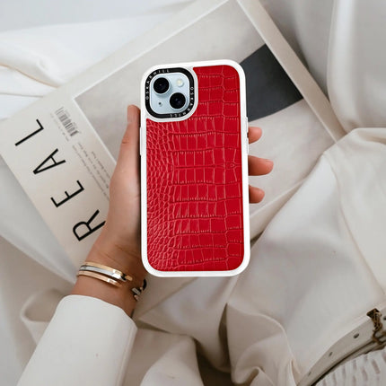 iPhone 14 Case Classic Alligator — Valentine Red