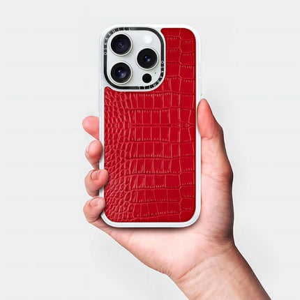 iPhone 14 Pro Max Case Classic Alligator — Cornell Red