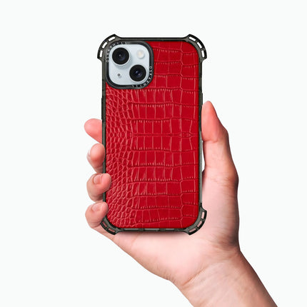 iPhone 15 Case Alligator Bounce — Valentine Red