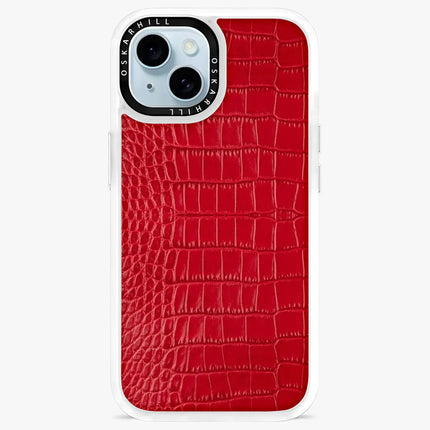 iPhone 14 Case Classic Alligator — Valentine Red