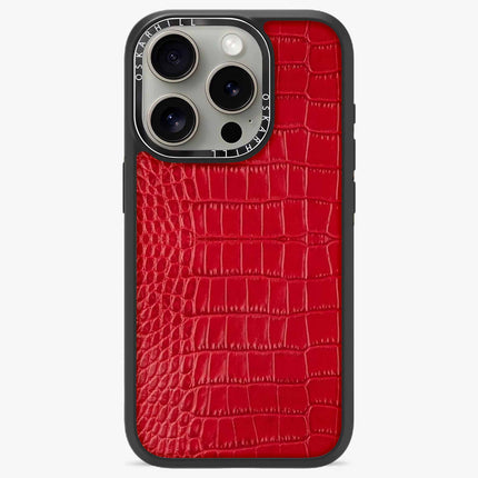 iPhone 14 Pro Case Elite Alligator — Valentine Red