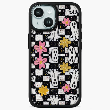 iPhone 14 Plus Case Elite — Glitter Ghostly Garden