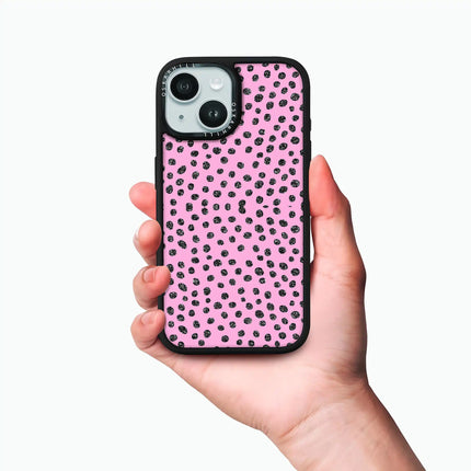 iPhone 14 Plus Case Elite — Glitter Polka Pink