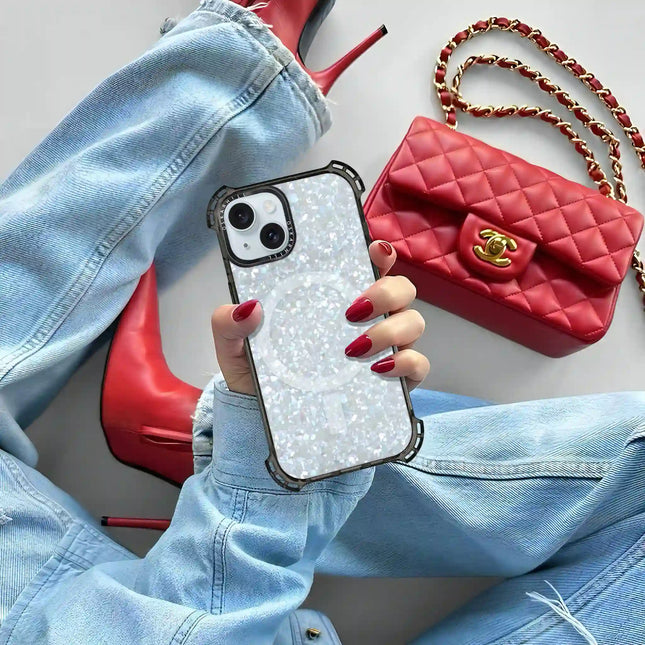 iPhone 13 Case Bounce — Crystal Frost Shimmer