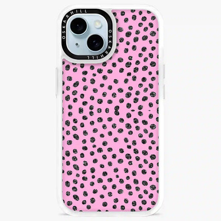 iPhone 13 Case Classic — Glitter Polka Pink