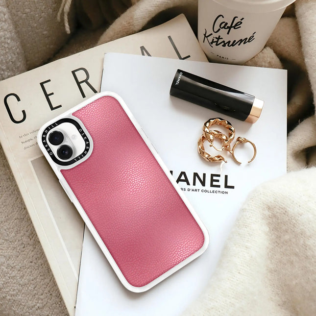 iPhone 16 Case Classic Leather — Dirty Pink