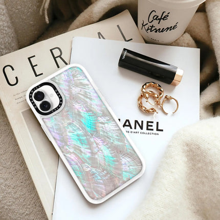 iPhone 16 Plus Case Classic — Mother of Pearl