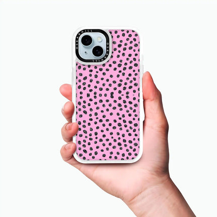 iPhone 15 Plus Case Classic — Glitter Polka Pink