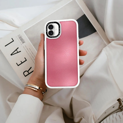 iPhone 16 Case Classic Leather — Dirty Pink