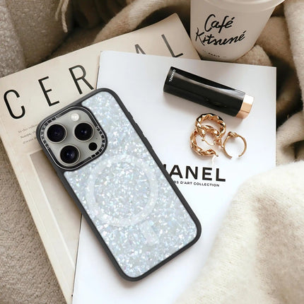 iPhone 16 Pro Max Case Elite — Crystal Frost Shimmer