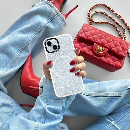 iPhone 15 Case Classic — Crystal Frost Shimmer