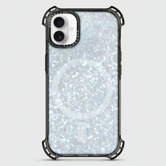 iPhone 16 Case Bounce — Crystal Frost Shimmer