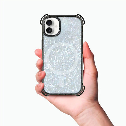 iPhone 16 Case Bounce — Crystal Frost Shimmer