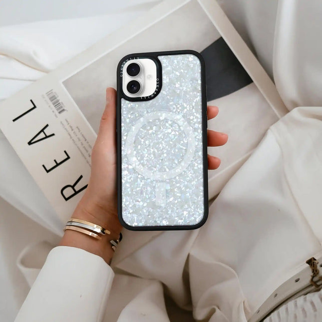 iPhone 16 Plus Case Elite — Crystal Frost Shimmer