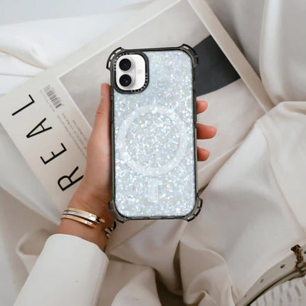 iPhone 16 Plus Case Bounce — Crystal Frost Shimmer