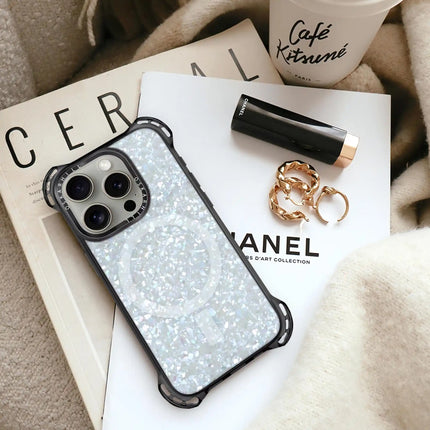 iPhone 14 Pro Max Case Bounce — Crystal Frost Shimmer