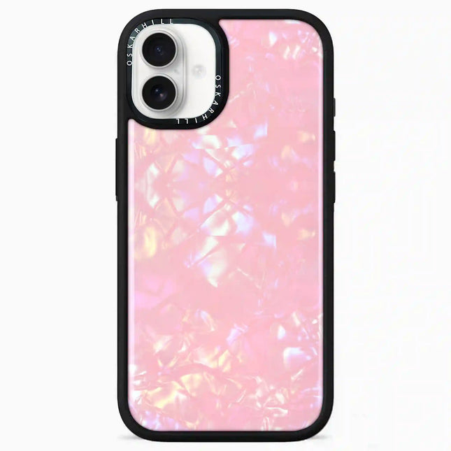 iPhone 16 Case Elite — Glitter Blush Prism Pearl