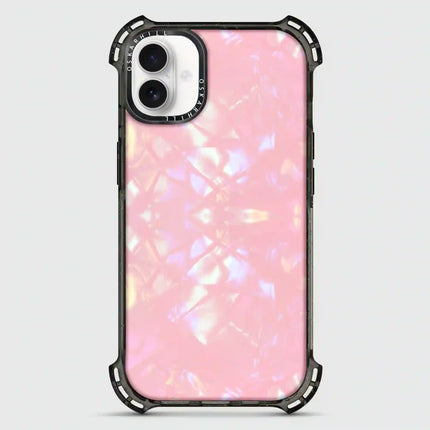 iPhone 16 Case Bounce — Glitter Blush Prism Pearl