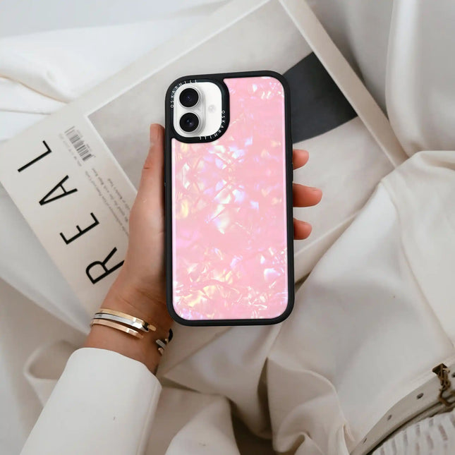 iPhone 16 Plus Case Elite — Glitter Blush Prism Pearl