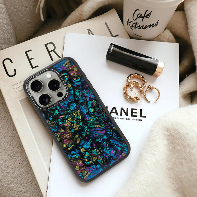 iPhone 15 Pro Case Elite — Cosmic Abalone Shell