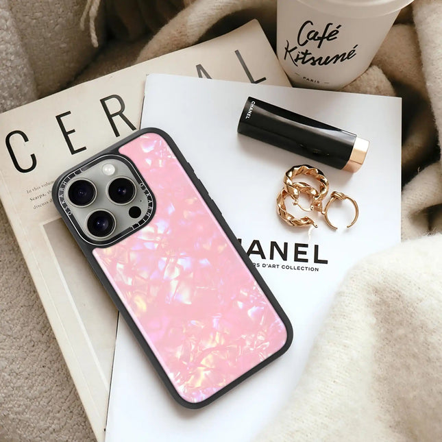 iPhone 16 Pro Case Elite — Blush Prism Pearl